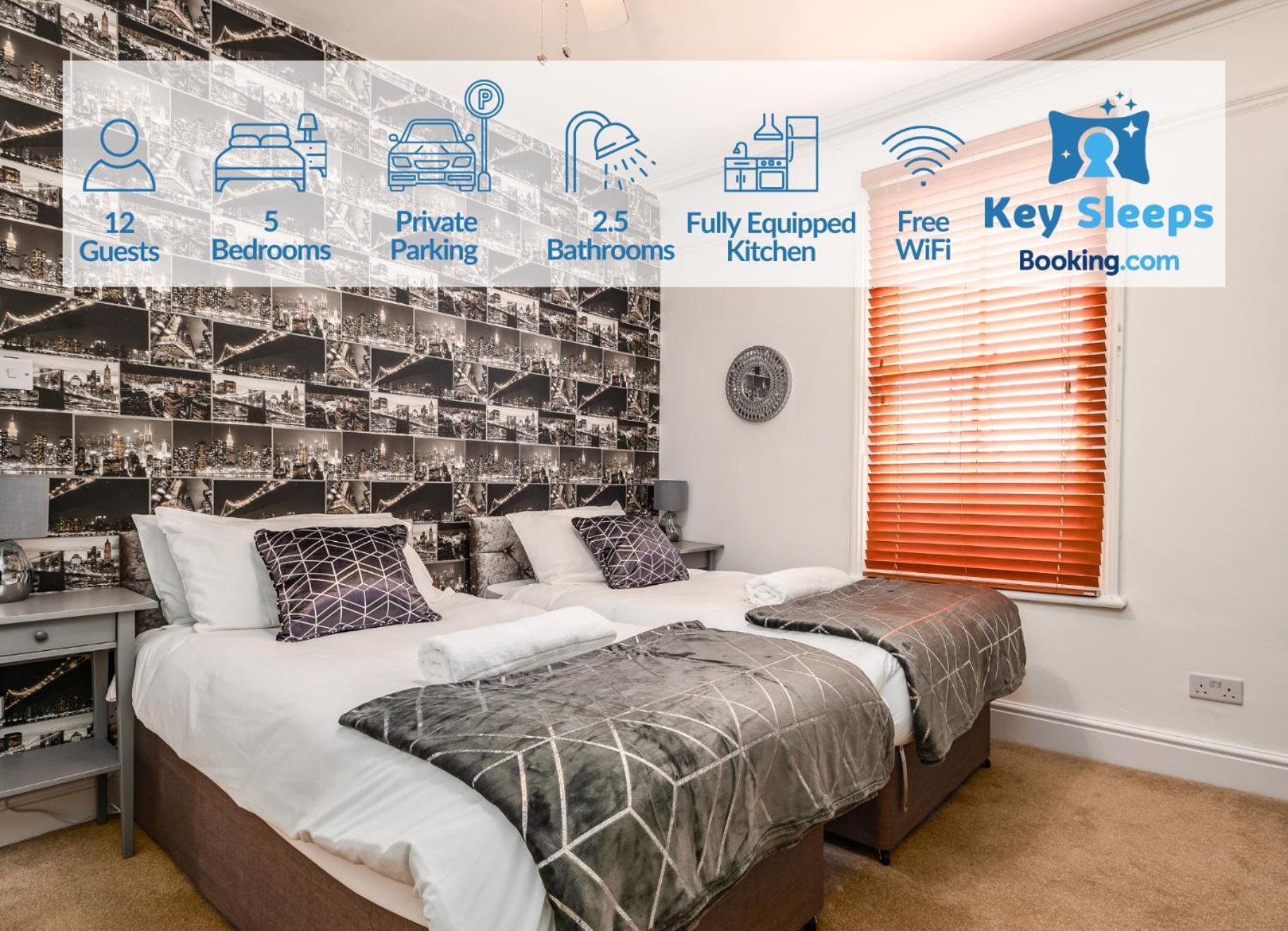 Spacious Contractor House For Large Groups - Private Parking Northampton Eksteriør billede